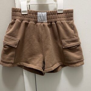 Hollister Tan Fleece Shorts